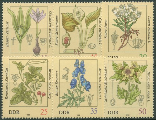 Ddr 1982 pflanzen giftpflanzen - ddr,